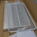 tongmo Floor-Standing Magazine Rack 4-Layer with Wheels, Brochure Display Stand, High-hardness metal for Exhibitions, Office, and Any Organization Requiring Information Display (White)