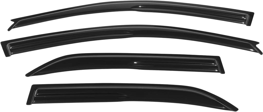 Tape On Window Visors Fits for 2002-2007 Mitsubishi Lancer Sedan (Not Fit Sportback/Wagon), Side Auto Window Wind Deflectors, Ventshade, Rain Guards for Cars/Trucks