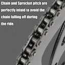 YOXUFA #35 Chain for Mini Bike Coleman CT100U CC100X Baja Doodle Bug DB30 Motovox MBX10 MBX11 Mega Moto MM-B80 105cc Predator 79cc 97cc 100cc Engine Powersports Parts with Chain Breaker - 140 Links