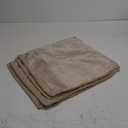 decorUhome Set of 4 Throw Pillow Covers 18x18 Inch Decorative Soft Chenille Pillow Covers Farmhouse Neutral Cushion Covers with Stitched Edge for Couch Sofa Bed Living Room, Beige