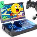2026 Upgraded Portable Arcade Machine Pandora Box - 2D3D Retro Gaming Console, 8000mAh Battery, Includes Extra Gamepad, Plug & Play Console with Search/Hide/Save/Load/Pause Functions