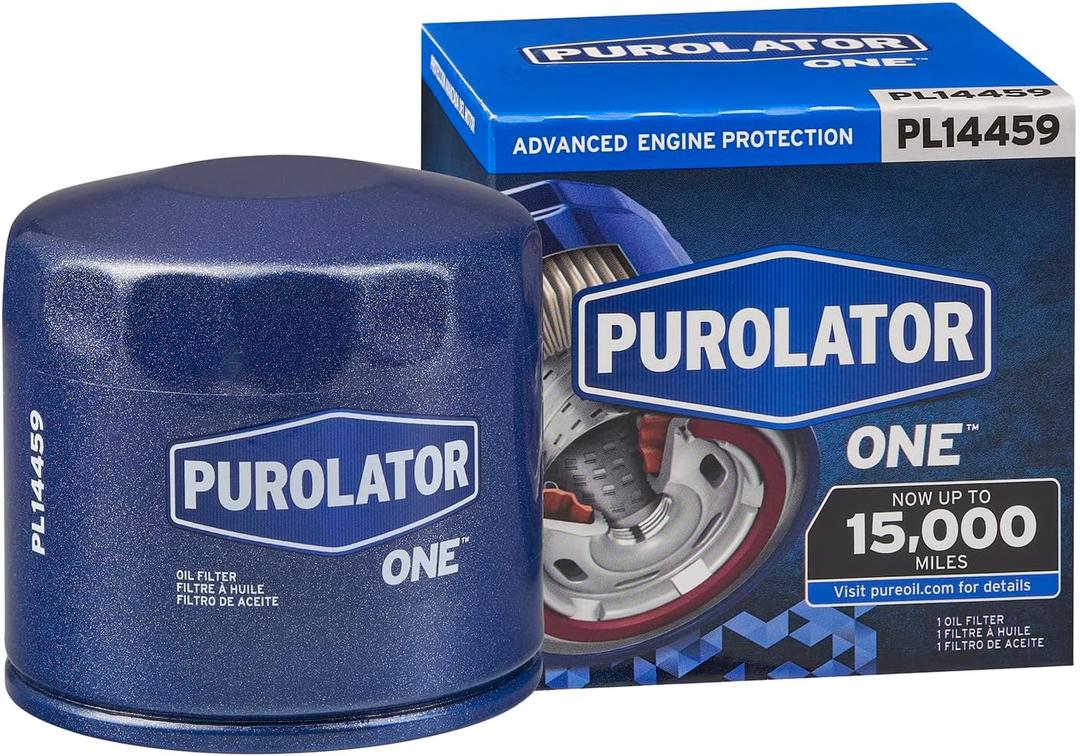 Purolator PL14459 PurolatorONE Advanced Engine Protection Spin On Oil Filter Compatible With Hyundai Elantra, Sonata, Tucson, Accent, Sante Fe, Kia Soul, Optima, Sportage, Sorento and Honda Accord