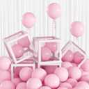 100pcs Small Pastel Pink Balloons 5 Inch, Mini Matte Baby Light Pink Latex Balloons Filler for Girl Baby Shower, Princess Birthday, Bridal Shower Party Decorations