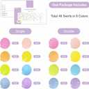48PCS Pastel Paper Swirl Decorations Hanging Ceiling Streamers for Birthday, Spring, Bridal, Gender Reveal, Wedding, or Everyday Party Decor