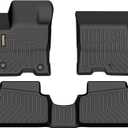 Binmotor-for 2022-2026 Ford Maverick Hybrid Floor Mats, All Weather Heavy Duty Car Floor Liners, Protection Automotive TPE Car Mats, Front & 2nd Row Full Set for Maverick Hybrid Accessories