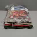 ZOBER Large Christmas Ornament Storage Box - Stores 128 3" Ornaments, With Dividers - Ornament Organizer Storage Box, Durable Christmas Containers Holder - Extra Pockets, Dual Zipper - Red