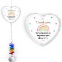 Glass Ornament Suncatcher - an Important Part of My Story - Thank You Gift - Motivational Gifts - Positive Keepsake - Encouragement Xmas Birthday Mother's Day for Men Women