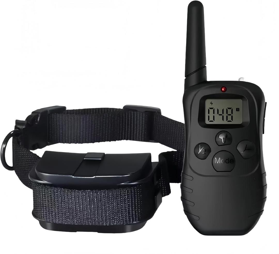 KPKJOO 1000FT Dog10-120lb Training Collar Remote Innovative IPX7 Waterproof The Ultimate Waterproof Collar for Ground Control Training  Featuring 0-100 Static, Vibration Settings & Fast Charging