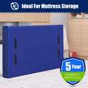 Cosy Family Mattress Bags for Moving with 8 Handles - 170GSM Extra-Thick Mattress Bag for Moving Supplies - Reusable Mattress Cover Protector Storage with Zipper, Blue, Full