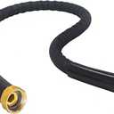 10FT Short Garden Hose – Kink-Free, Non-Expanding, Lightweight, Ideal for Connecting Extensions & Short-Distance Use (Balcony, RV, Bathroom) – Black