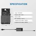DJW 65W USB C Laptop Charger Compatible with HP Spectre x360,Envy,Elitebook x360,Pavilion, Elite x2,Chromebook,Omnibook,Dragonfly,Zbook,ProBook Travel Computer Charger USB Type C AC Power Adapter