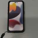 Temdan Magnetic for iPhone 15 Pro Case Waterproof,Built-in Screen Protector[IP68 Underwater][Upgrade Military Dropproof][Compatible with MagSafe] Full Body Shockproof for Phone Case 6.1'' - Black