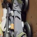 Jeep Sport All-Terrain Stroller Wagon by Delta Children - Includes Canopy, Parent Organizer, Adjustable Handlebar, Snack Tray & Cup Holders, Grey/Olive Green