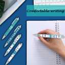 2 x 36 Ps Ballpoint Pens, Anti Bullying Theme, Calling on Evil Forces to Speak out about Non Retractable Ballpoint Pens, Office Gifts for Men And Women, Black Ink Pens (Blue)