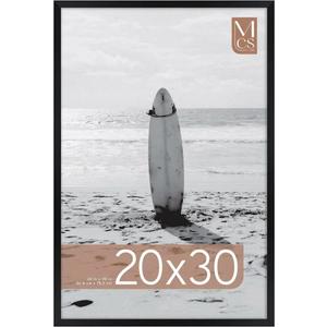 MCS Foundation 20x30 Poster Frame Black, Vertical & Horizontal Wall Hanging Large Picture Frame for Photos, Posters & Art Prints (1-Pack)