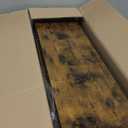 BAYKA Floating Shelves for Wall, 36 inches Wall Mounted Wood Shelves for Bathroom, Bedroom, Living Room, for Storage/Decor with 30lbs Capacity - Rustic Brown,Set of 3