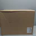 Amazon Basics Trash Can, Rectangular Commercial Office Wastebasket, 10 Gallon (Pack Of 1), 15.5"L x 11.5"W x 19.75"H, Black