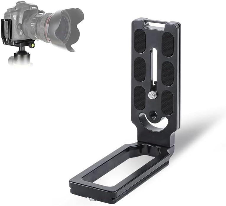 DSLR Camera L-Shaped Bracket Mount, Arca-Swiss Vertical Horizontal Switching Quick Release Plate for Canon Nikon Sony DJI Osmo Ronin Zhiyun Stabilizer, Compatible with Tripod Monopod