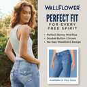WallFlower Women's Juniors Instasoft High-Rise Sassy Skinny Jeans (Standard and Plus) (Blue, Size 13)