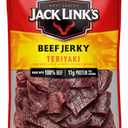 Jack Link's Beef Jerky, Teriyaki, Half Pounder Large Jerky Bag - Flavorful Meat Snack, Ready to Eat Protein Snacks with 11g of Protein per Serving, Made with 100% Beef (EXP 05/24/26)