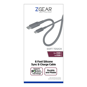 ZGear 6 Foot Silicone Rubber Synk & Charge Cable &  ZGear® 45 Watt Dual USB C Car Charger, 1 ct & 
ZGear Fast-Charging Car Charger with 2 USB Ports, 1 ct