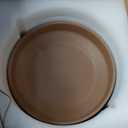 LE TAUCI Large 14 Inch Plant Pot with Saucer | Ceramic Outdoor & Indoor Big Planter Pot | Drainage Hole, Mesh Pad & Plug | Unglazed Porous | Modern Minimalist for Home and Patio  Terracotta Color