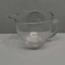 Glass Mixer Bowl For Kitchenaid Tilt-Head Stand Mixers 4.5-5 Quart, 5 qt Mixing Bowl Replacement For Kitchen aid With Measurement Markings,Handle