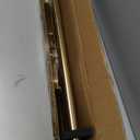 2 Pack Single Curtain Rods, 1Inch Diameter Telescoping Drapery Window Curtain Rod 28-48Inch(2.3-4ft) Rod Length, Warm Gold