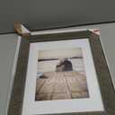 Malden International Designs Tribeca Textured Gray 8x10/11x14 Matted Frame