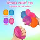 Squishy Fidget Toys Stress for Kids and Adults, Super Solid Squeeze Ball, Sensory for Stress Relief, Birthday, Easter Basket Stuffers and Party Favors(Pink), 2.2 inches