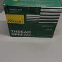 THREAD SPREAD 100% Organic Cotton Sheets - Organic Cotton Percale Weave Sheet Set, Soft, Cooling, Crisp & Breathable, 16" Deep Pocket Hotel Quality Bedding Set - 4 PC, Queen White