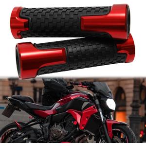 JMTBNO Universal 7/8" 22MM Motorcycle Handles Grips CNC Rubber Motorcycle Grips Compatible with Honda Yamaha Suzuki Kawasaki Dirt Bike