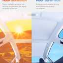 Upgrade Sunshade Roof for Tesla Model 3 Highland 2026 2025 2024, [Double-Layer Nano Ice Crystal & No-Gap] Heat Insulation Class Roof Sun Shade for Tesla Model 3 Accessories, Gray, 2PCS