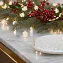 PEMAR Mother of Pearl Decorative Tray, 13"" Round with Gold Metal Handles, Vanity/Perfume/Trinket Tray, Catchall for Dresser, Bathroom, Vanity Table (White Sunlight), PM24-PM15