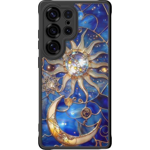 DEENAKIN for Samsung Galaxy S24 Ultra Case Cute,Aesthetic Floral Hard Shell,Compatible with Magsafe,Trendy Unique Cool Retro Western Protective Slim Phone Cover for Women Girls,Astral Mystique