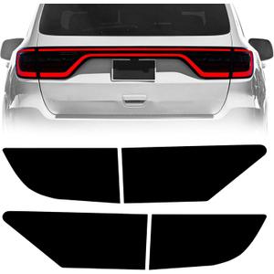 NDRUSH Blackout Taillight Vinyl Tint Film Precut Overlay Tail Light Wrap Cover Compatible with Dodge Durango 2014-2021