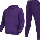 Men's Tracksuit 2 Piece Sweatsuit Set Long Sleeve Pullover Athletic Suit Casual Sport Jogging Suits With Pockets (L)