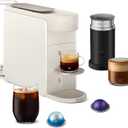 Nespresso Vertuo Up Coffee and Espresso Maker by DeLonghi, White with Aeroccino Milk Frother