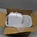 Compost Bin Kitchen for Countertop or Under Sink, 2.6 Gallon Hanging Small Trash Can with Lid, Garbage Can for Cabinet Door, Indoor/outdoor Food Waste Bin for Kitchen, Bathroom, RV, Office, White