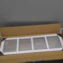 PionerialX 24" W x 6" H [Duct Opening Size] Steel Return Air Grille | HVAC White Rust-Resistant Vent Cover for Wall & Ceiling, AC Cold Air Return, Overall Dimensions 25.75" W x 7.75" H