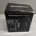 OVENTE Electric Kettle, 1.7L Fast Boiling Water Heater for Coffee or Tea, BPA Free with Water Level Gauge, Auto Shut-Off, Boil-Dry Protection, Indicator Light and Removable Filter, Black KP72B