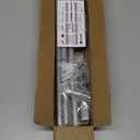 GXOACKJ 2 Pack Silver Curtain Rods for windows 32 to 48 inch, 5/8 inch Splicing Heavy Duty Metal Curtain Rod Set with Brackets