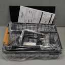 Under Sink Organizer, 2 Packs 2 Tier Under Sink Organizers and Storage, Slide out Pull out Cabinet Organizer Shelf, Metal Sliding Drawer for Kitchen Bathroom Pantry Cabinet Closet Organization Rack (Black)