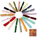Vibrant Velvet Ribbon Set 40 Yards (2 Yards X 20 Colors) 3/ 8 Inch LVYOUIF Single-Sided Velvet Ribbon Trim for Christmas Trees Gift Wrapping Bouquets Wedding Decor and DIY Crafts