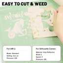 2 x GIRAFVINYL Cream Heat Transfer Vinyl 12" X 5 FT Beige Iron on Vinyl for Clothes and Fabric, Easy to Weed Skin Color HTV Compatible with Vinyl Cutter