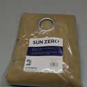 Sun Zero Easton Blackout Energy Efficient Grommet Curtain Panel, 40" x 95", Taupe (Pack of 1)