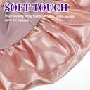2 PCS Bonnets for Kids Baby Silk Satin Sleeping Cap Kid Bonnets Girl Curly Hair Wrap Elastic Wide Band Bonnet Sleep Cap for Child Toddler Teenager