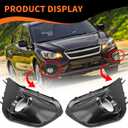 Fog Light Bezel Compatible with Impreza 2012-2014 Driver and Passenger Side Fog Light Cover with Chrome Trim 57731FJ030 57731FJ020 (Left and Right Side)