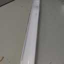 36 Inch Slide-On PVC Door Sweep for Bottom of Door, Door Bottom Seal with Drip Cap, Fits 1-3/4" Doors and 3/8"-7/8" Gaps, Exterior Door Draft Stopper, White, Made in USA