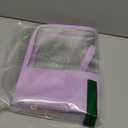 Clear Snack Bag for Travel, Chenille Letter Clear Zipper Snacks Pouch Nylon Cosmetic Bag Makeup Travel Bag for Women (Purple)